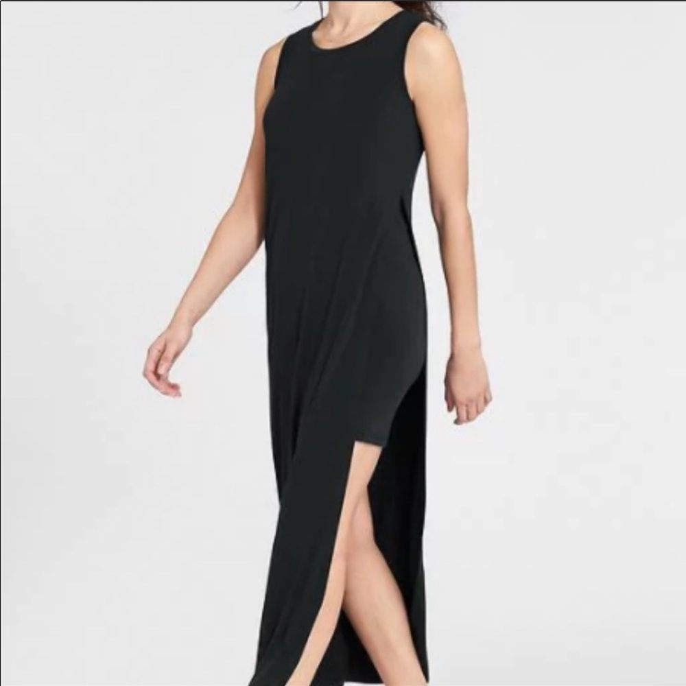 Athleta Gaia Maxi Dress with Side Slit